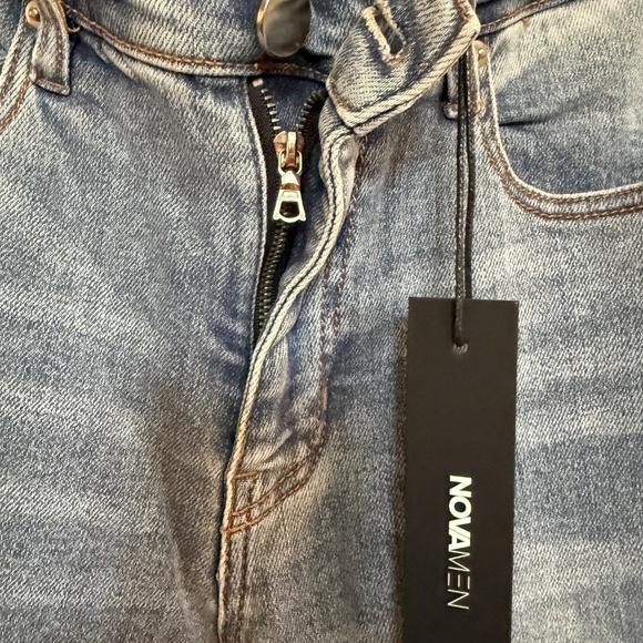 Fashion Nova Men Impression Medium Wash Skinny Jeans SZ 30.5 - Picture 4 of 11